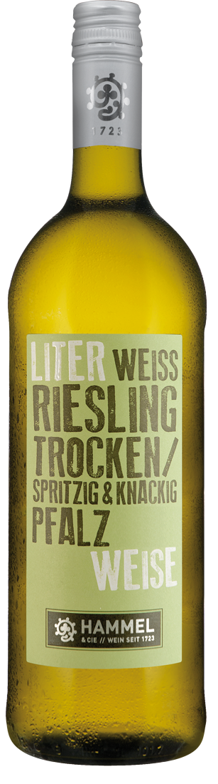 Weißwein Hammel & Cie Riesling trocken 1,0l Pfalz 5,99? pro l