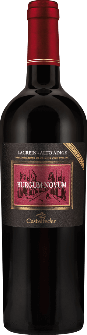 Weinflasche Rotwein Burgum Novum
