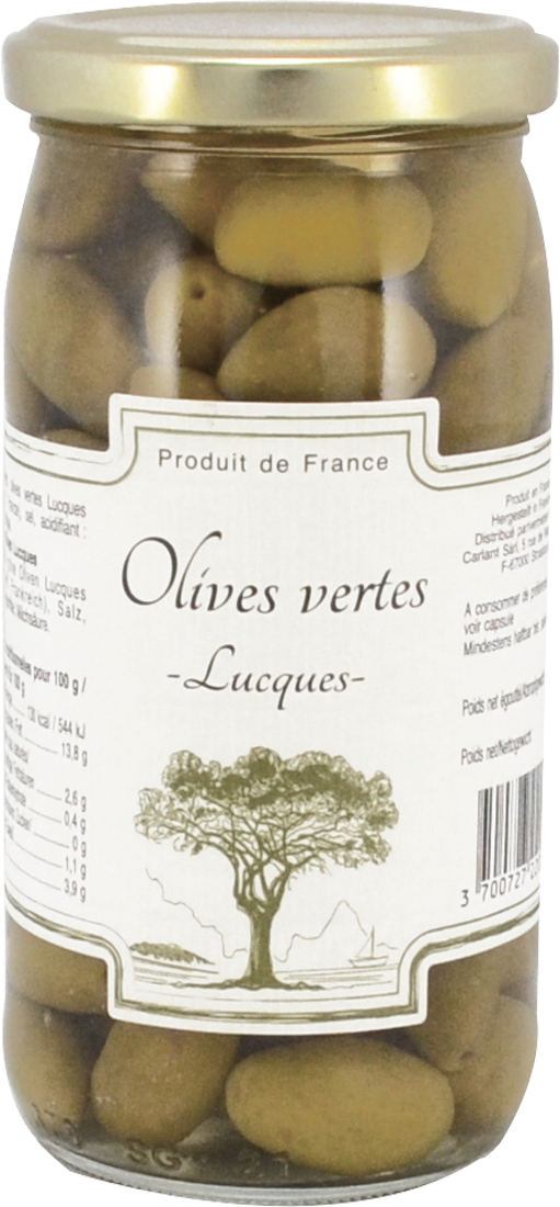 Carlant Lucques de France Grüne Oliven 200 g / 350 g