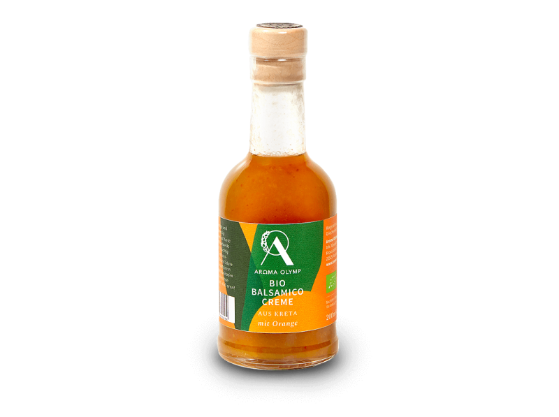 Aroma Olymp Bio-Balsamico Creme mit Orange 200 ml