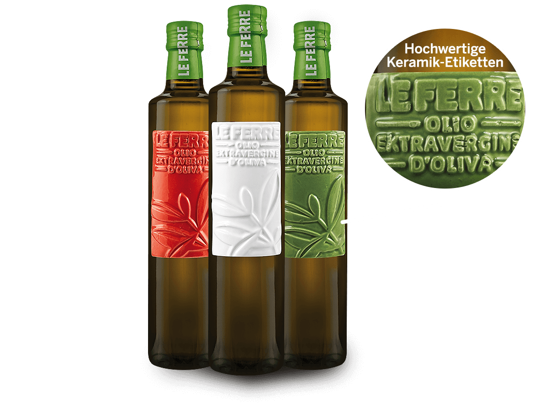 Kennenlernpaket LE FERRE Olivenöle
