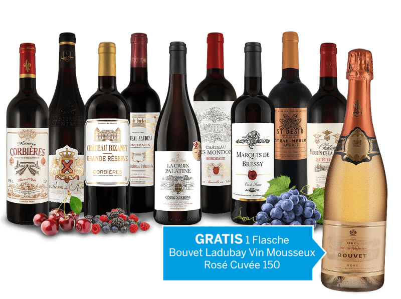 Die grandiose Weinwelt Frankreichs und Vin Mousseux Rosé gratis