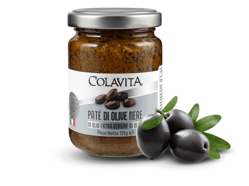 Colavita Schwarze Oliven-Paste mit nativem Olivenöl Extra 135 g