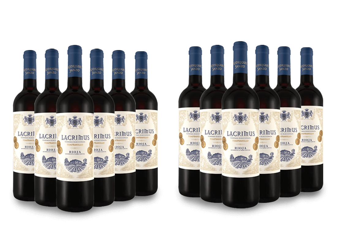 Vorteilspaket 12 für 6 Javier Rodriguez Rioja Lacrimus 009445 ebrosia Weinshop DE