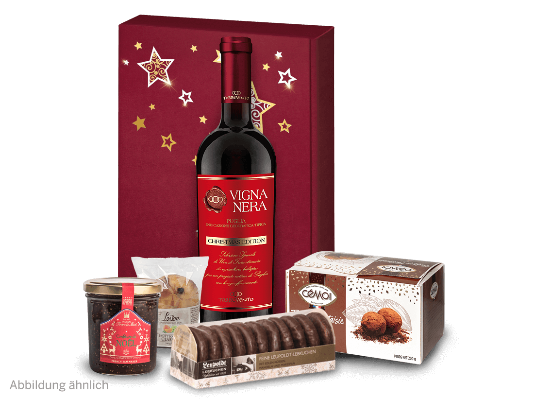 Rotwein-Geschenk 'Besinnliche Weihnachtszeit'