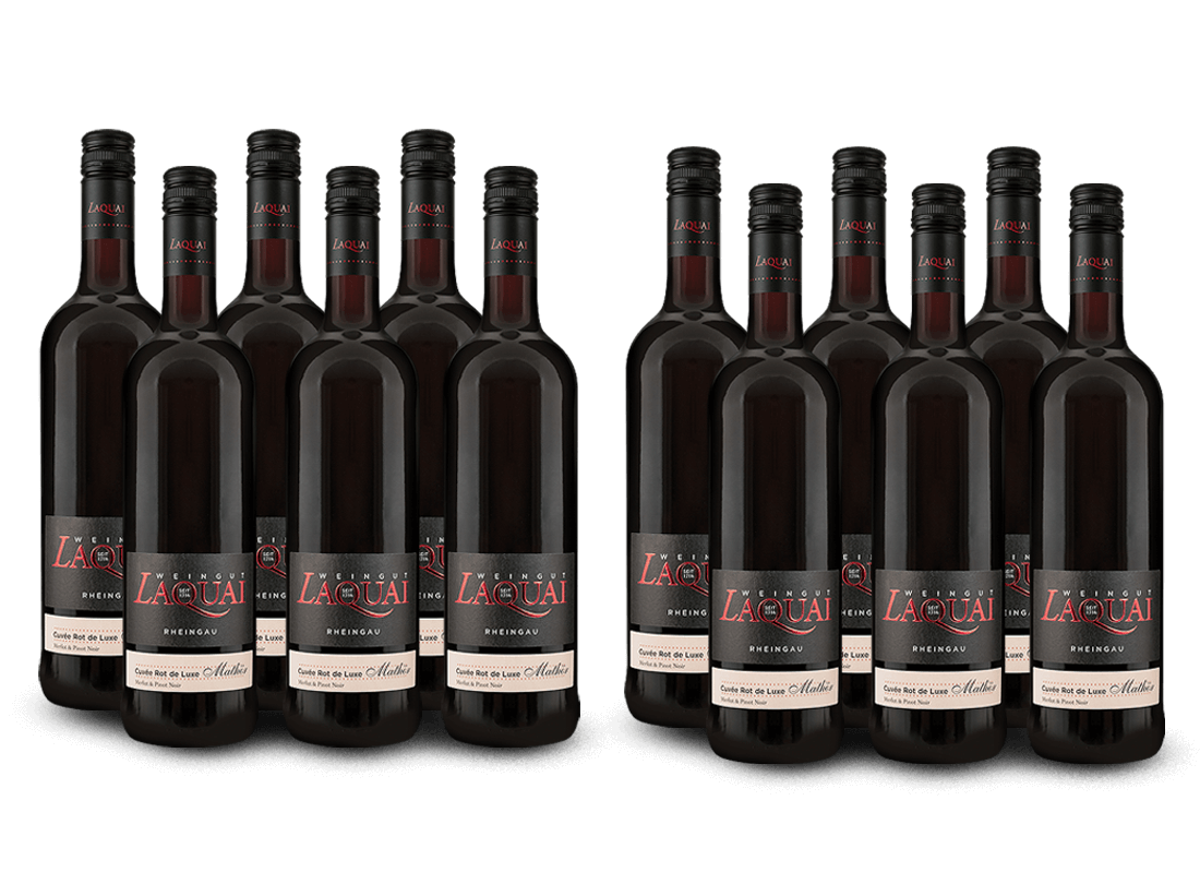 Vorteilspaket 12 für 6 Laquai Cuvée Rot de luxe Mathör 2019 014572 ebrosia Weinshop DE