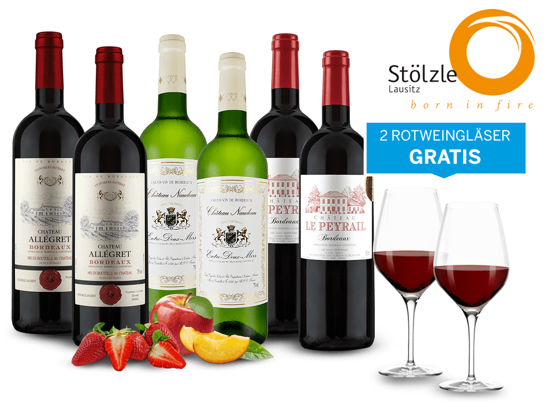 Weingenuss von kleinen Chateaux im Probierpaket 005070 ebrosia Weinshop DE