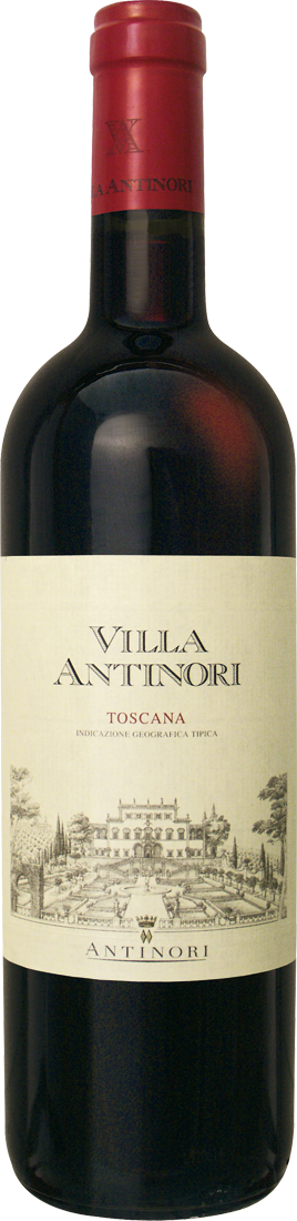 Weinflasche mit Rotwein Villa Antinori Toscana Rosso IGT